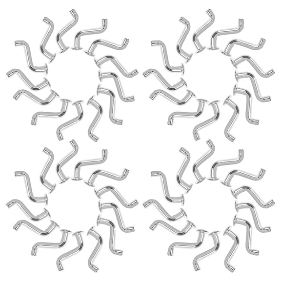 LOLIPPYY 50Pcs Pallet Racking Drop Pin Heavy Duty J Bolt Safety Clip with Flat Head Rivets Plated Silver