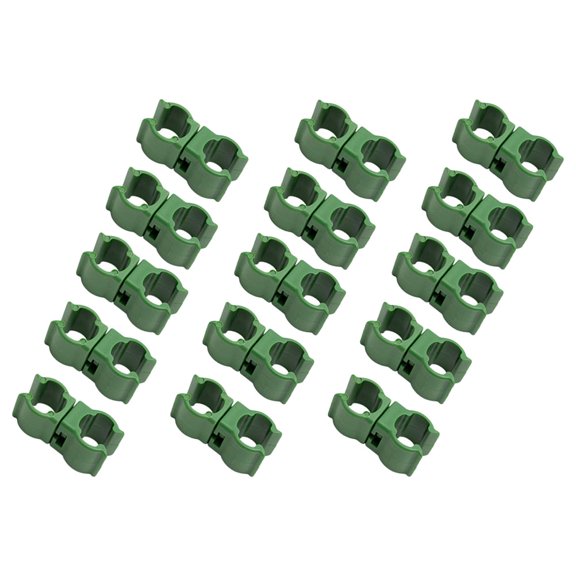 LOLIPPYY 50Pcs Plant Fixing Buckle Plastic Green for Gardening Trellis and Fence Clips