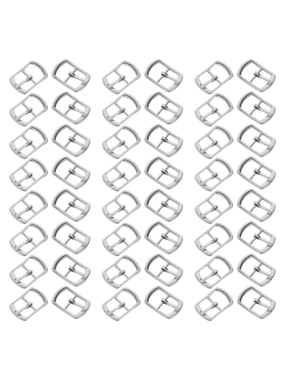 Plated Silver Metal Roller Buckles for Strap Adjustment, Durable and Easy to Use, 50Pcs