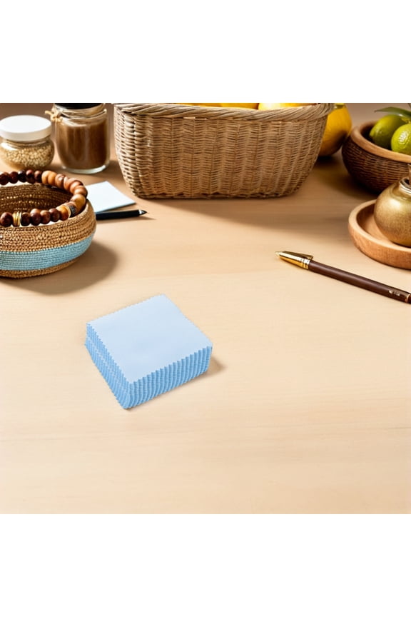 50Pcs Portable Silverware Polishing Cloth for Jewelry Soft Reusable Cleaning Rag