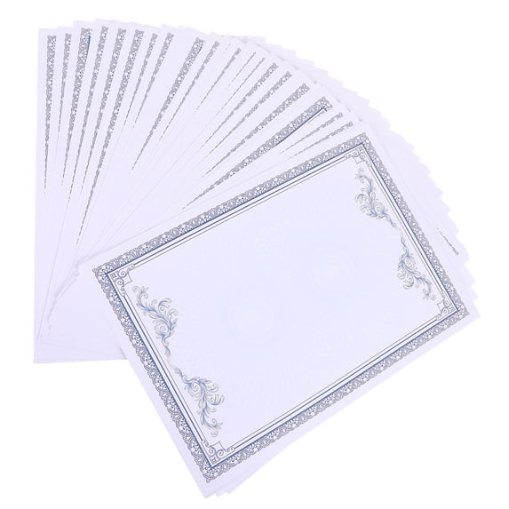 LOLIPPYY 50Pcs Printable Award Certificate Paper Blue Tear Resistant and Achievements