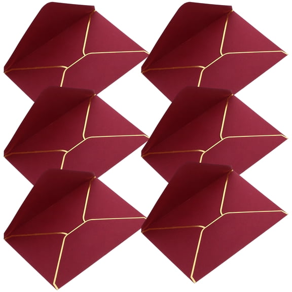 LOLIPPYY Decorative Envelopes Red Paper 50Pack