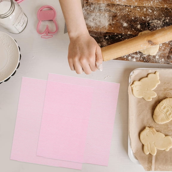 LOLIPPYY 50Pcs Red Oil Absorbing Baking Paper Sheets Non Stick Greaseproof for Pastry and Oven Wrapping