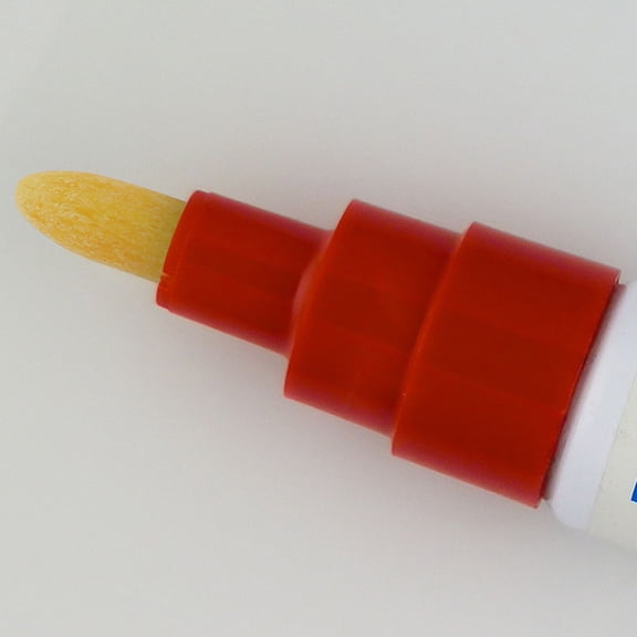 LOLIPPYY 50Pcs Replacement Paint Pen Points Yellow Universal Pen Tips for Smooth Oil Painting