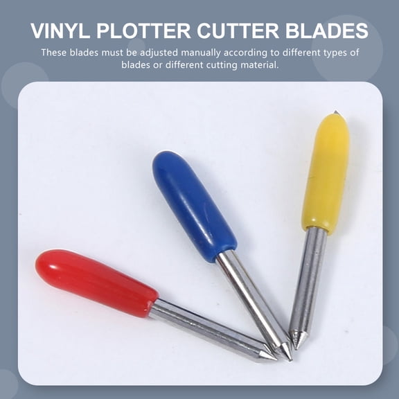 LOLIPPYY 50Pcs Replacement Vinyl Cutter Blades Red Tungsten Steel for Cutting Machine Tools
