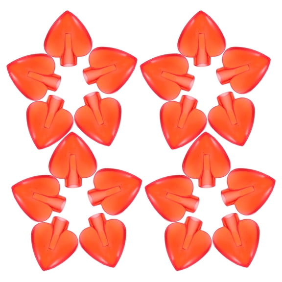 LOLIPPYY 50Pcs Romantic Heart LED Light Covers for Outdoor Wedding Birthday Holiday String Lights