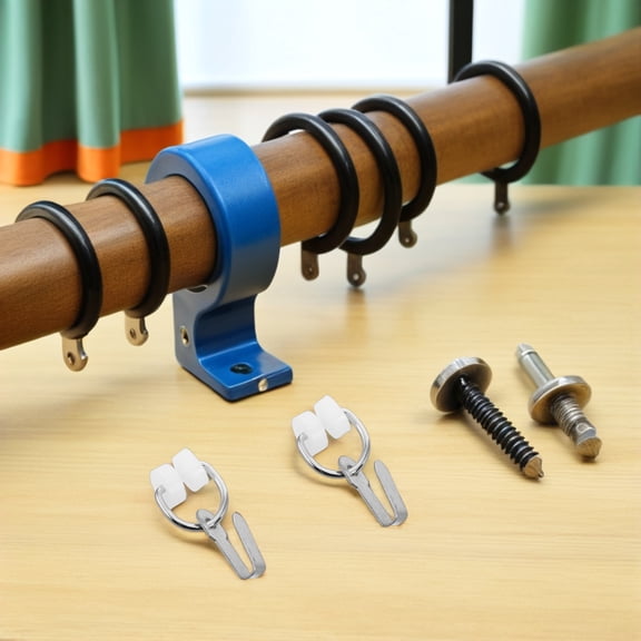 LOLIPPYY 50Pcs Rv Curtain Gliders and Rollers with Mute Nylon Wheels for Easy Window Track Sliding