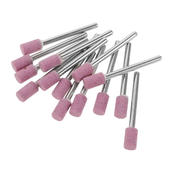 LOLIPPYY 50Pcs Sanding Drill Bit Pointed Polishing Head for Rotary Tool Grinding Pink