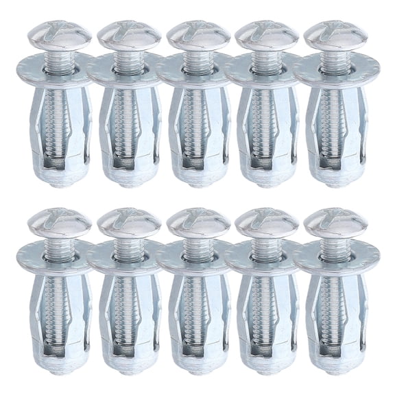 LOLIPPYY 50-Piece Metal Expansion Bolt and Nut Set for Secure Wall and Ceiling Fastening Applications