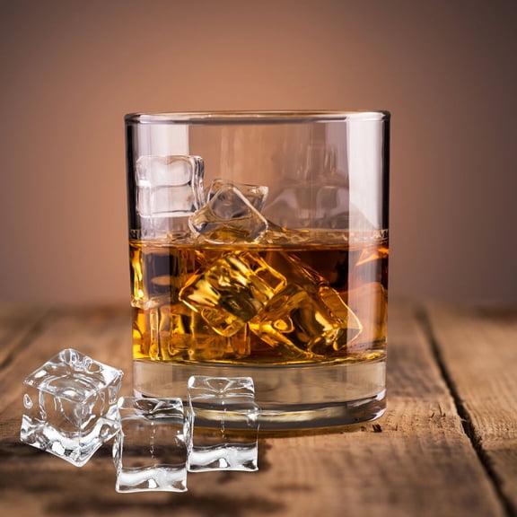 LOLIPPYY 50Pcs Simulated Ice Cubes Transparent Square Shape Ice Cube Filler for Cake Shop