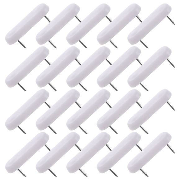 LOLIPPYY 50Pcs Slipcover Pins White Plastic Bed Clips for Sheets and Sofa Cover Fasteners