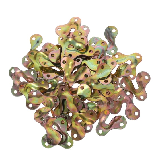 LOLIPPYY 50Pcs Sturdy Metal Keyhole Brackets for Picture Frame Hanging with Easy Installation and Multi Color