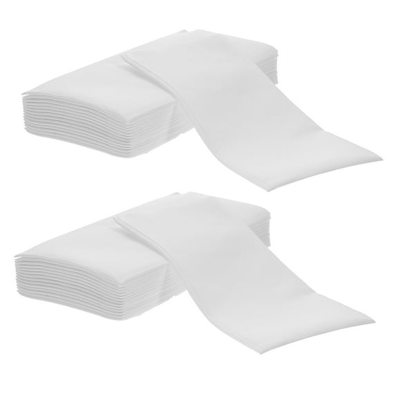 LOLIPPYY 50Pcs Thickened White Paper Napkins Disposable Guest Towels for Elegant Wedding and Event Use