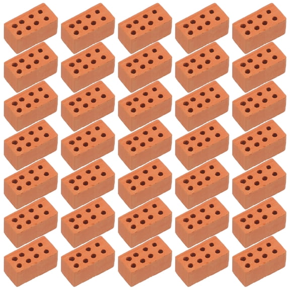LOLIPPYY 50Pcs Tiny Bricks Light Brown Architectural Model Supplies for Detailed Craft Projects