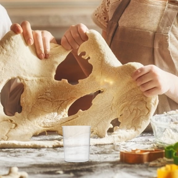 LOLIPPYY 50Pcs Transparent Plastic Measuring Cups for Baking Mixing and Liquid Portioning