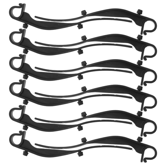 LOLIPPYY 50Pcs Weatherresistant Black Gutter Guard Clips Plastic Gutter Attachment Clips for Leafy Areas