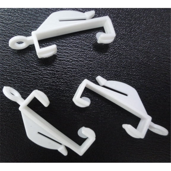 LOLIPPYY Curtain Hooks White Bean Sprout Shape Easy to Add No Rod Disassembly