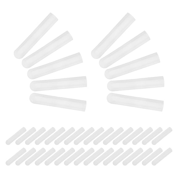 LOLIPPYY 50Pcs White Silicone Probe Protective Cover for Thermometer Enhanced Durability and Portable Design