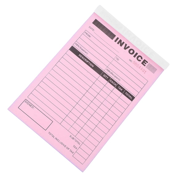 LOLIPPYY 50 Sets Part Invoice Slip Book with Duplicate Receipts, Paper Forms