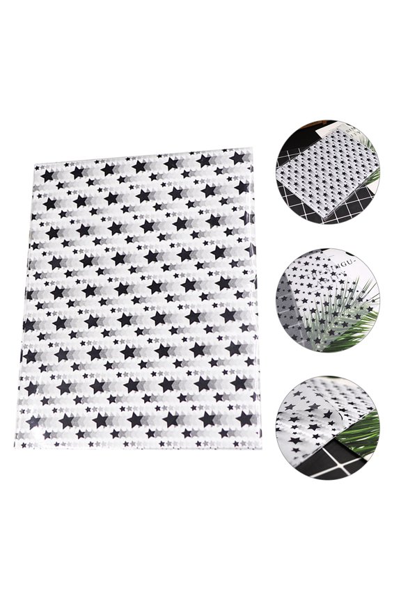 50Sheets Multi Color Wrapping Paper with Unique Star Design for Present and Flower Wrap