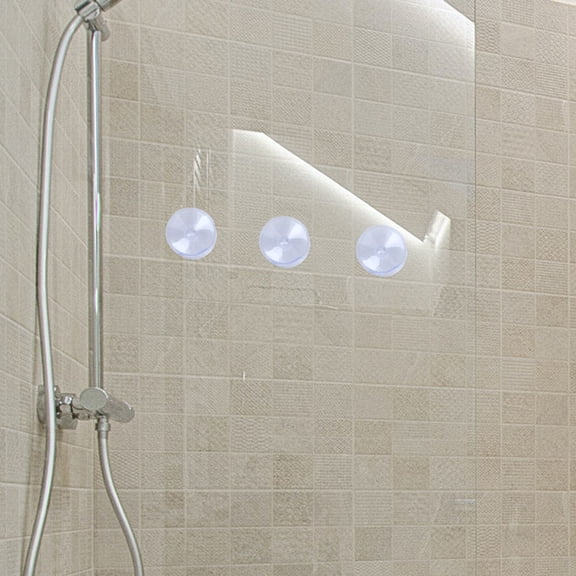 LOLIPPYY 50pcs Double Sided Sucker Pad Shock Absorber Suction Cups for Glass Bathroom