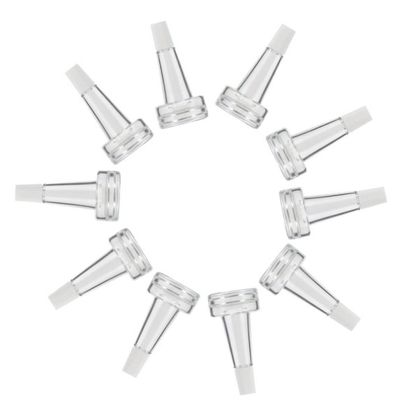 LOLIPPYY 50pcs Essence Bottle Cap Plastic Transparent for Cosmetic Packaging