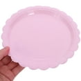 thumbnail image 1 of LOLIPPYY 50pcs Pastel Flower Disposable Paper Plates Set - Mini Dessert & Cake Platters for Girls Birthday Party Celebration, 1 of 7