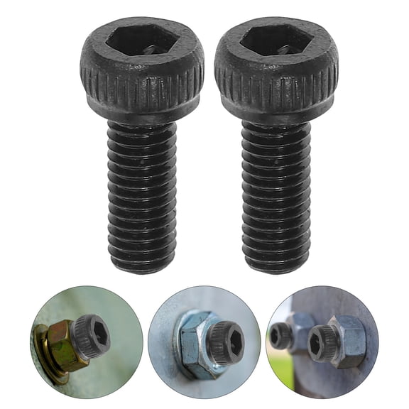 LOLIPPYY 50pcs Hex Socket Cap Screws Bolts Black Carbon Steel Secure Tightening Multiple Uses