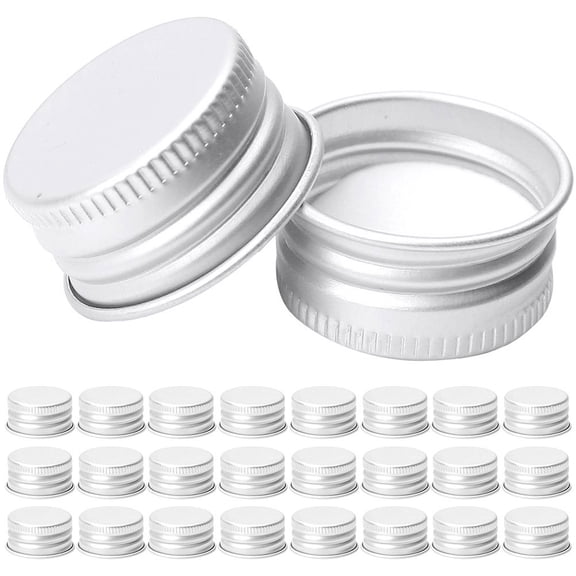 LOLIPPYY 50pcs Leak-Proof Aluminum Airtight Screw Cap For Reusable Canning Jars Home Use