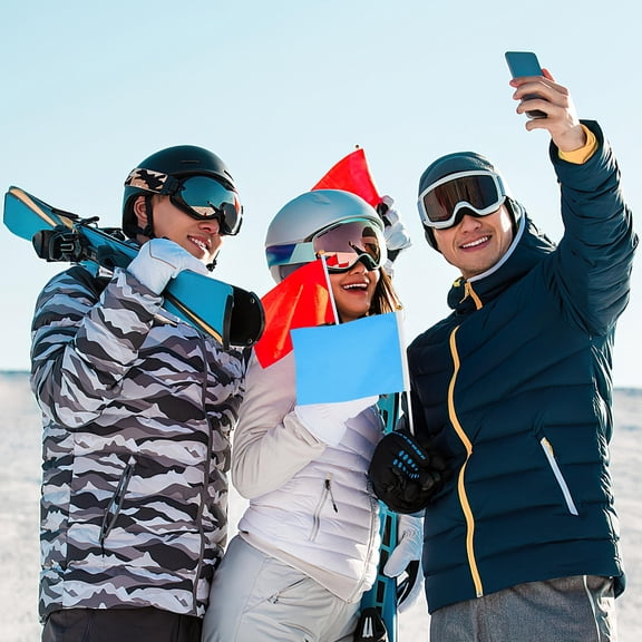 LOLIPPYY 50pcs Mini Solid Color Paper Flag Banners for Crafts, Parties, Events, Decorations and Projects