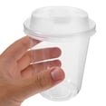 thumbnail image 1 of LOLIPPYY 50-Pack 380ml Clear Plastic Coffee Cups with Sip Lids - Disposable Smoothie and Drink Cups for Coffee Shops and Restaurants, 1 of 7
