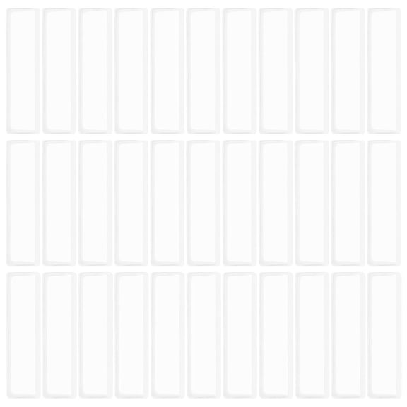 LOLIPPYY 50pcs Transparent PVC Label Holders SelfAdhesive for Organizing Files Bins Shelves 2.5 x 4 Inches
