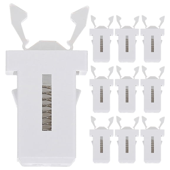 LOLIPPYY 50pcs Trash Can Lock Garbage Container Locks White ABS Square Home Use Parks