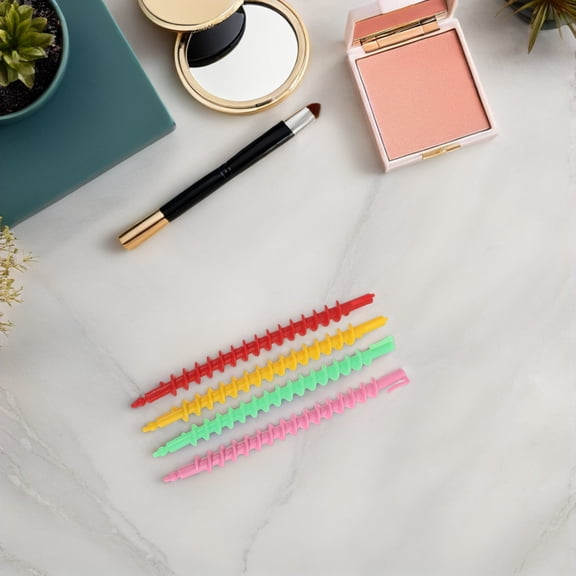 LOLIPPYY 54Pcs Extra Large Plastic Spiral Perm Rods Assorted Colors for Soft Natural Curls At Home