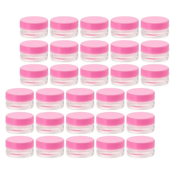LOLIPPYY 55-Piece Refillable Cream Jars Set, PS Storage Containers for Home and Personal Care Use