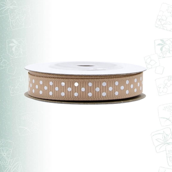 LOLIPPYY 5Pack Khaki Wrapping Ribbon for DIY Craft Supplies and Home Decor Ideal for Craft Enthusiasts