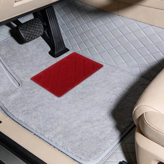 LOLIPPYY 5Pcs Adjustable Red Car Floor Mat Patch Kit for Automotive Foot Pedal Repair and Safety