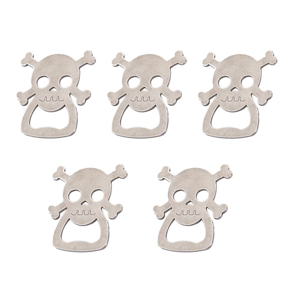 LOLIPPYY 5Pcs Alloy Skull Head Bottle Opener Handheld for Unique Party Favors