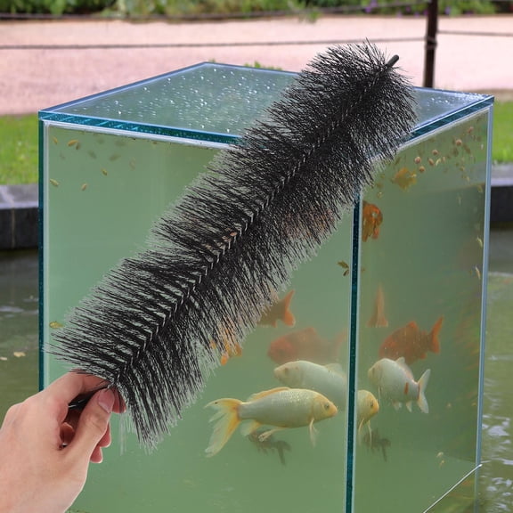 LOLIPPYY 5Pcs Aquarium Filter Brush Set Black Flexible Long Tube Cleaning Brushes for Fish Tank Hose