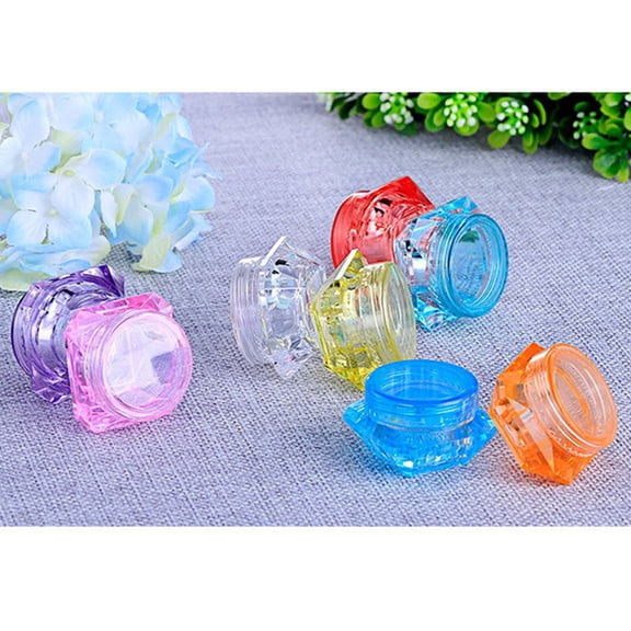 LOLIPPYY 5Pcs Assorted Color Facial Cream Travel Containers for Cosmetic Samples