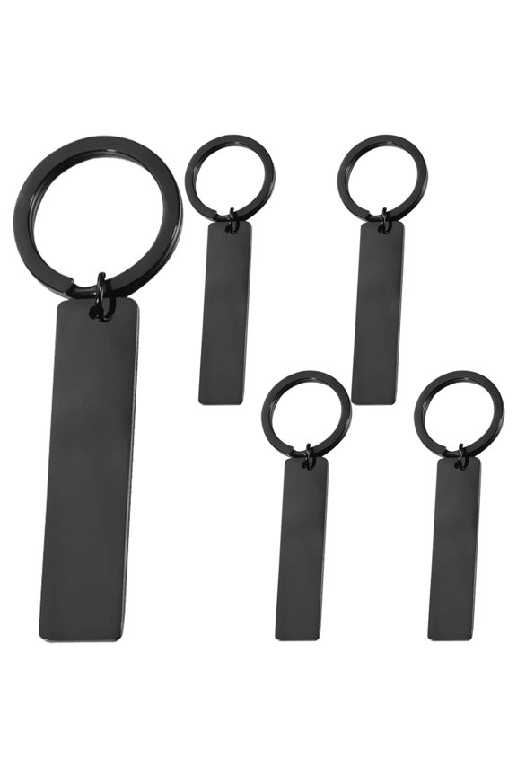 5-Pack Black Stainless Steel Key for Lettering, Crafting, and Accessories