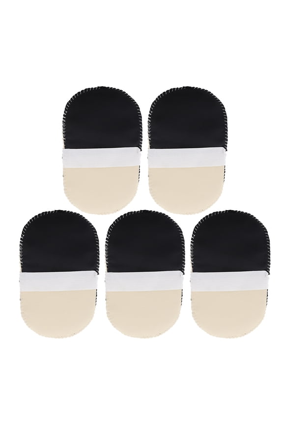 5Pcs Black Wool Polishing Gloves for Shoes Boots and Furniture Cleaning Maintenance