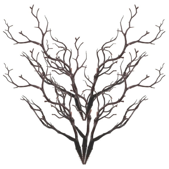 LOLIPPYY 5Pcs Brown Artificial Tree Branches Reusable Twigs for Festive Home Office Decor