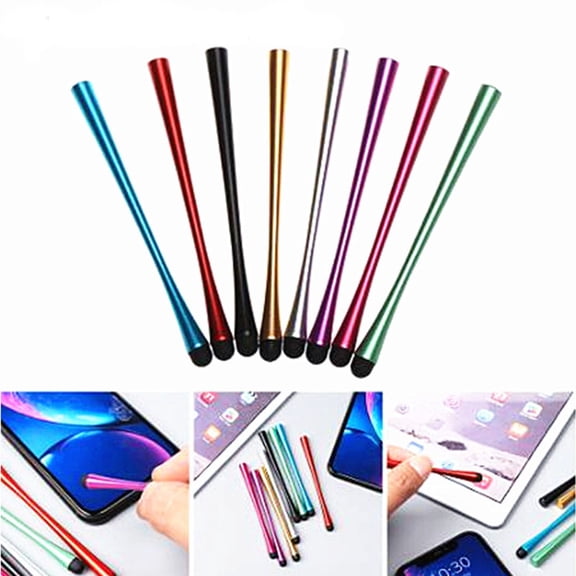 LOLIPPYY 5-Pack Lightweight Capacitive Stylus Pens for Drawing, Note Taking, Email on Tablets and Touchscreen Devices