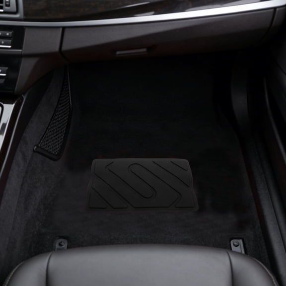 LOLIPPYY 5Pcs Car Foot Mat Repair Patch Black Adhesive Heel Pad for Driver Side Floor Protector