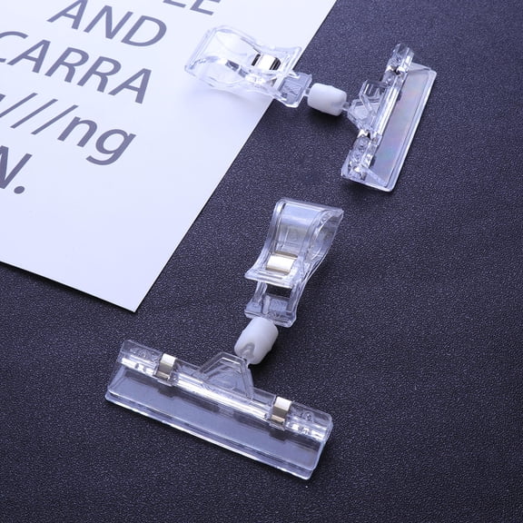 LOLIPPYY Set of 5 T-Shaped Plastic Clipping Label Holders for Retail Price Display and Organization