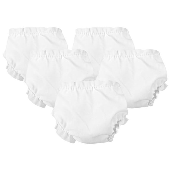 LOLIPPYY 5-Piece White Fabric Clothes for Stuffed Animals, Simple Design for Imaginative Role-Playing and Practice