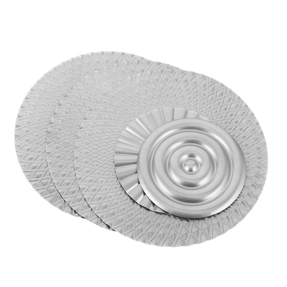 LOLIPPYY Set of 5 Contemporary Plated Metal Sun Wall Art, Round Geometric Entryway Decor for Home