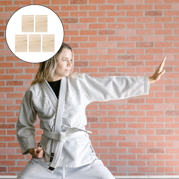 LOLIPPYY 5-Pack Karate Breaking Boards for Training and Performance, Beige Martial Arts Practice Boards