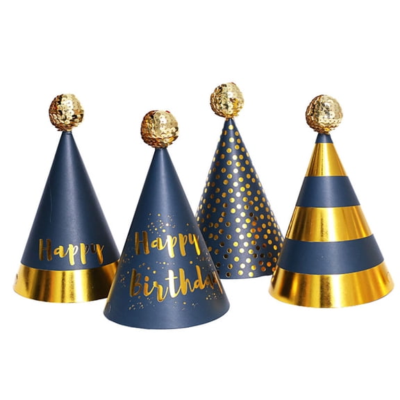 LOLIPPYY 5-Pack Creative Cone Party Hats in Assorted Colors, Fashionable and Safe Party Hat Set for Celebrations